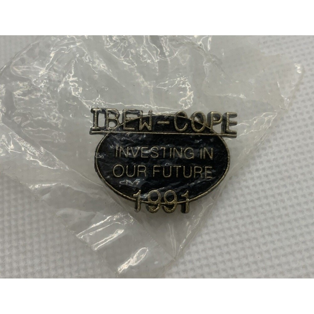 Vintage 1991 Ibew-Cope Investing in our Future Lapel Pin